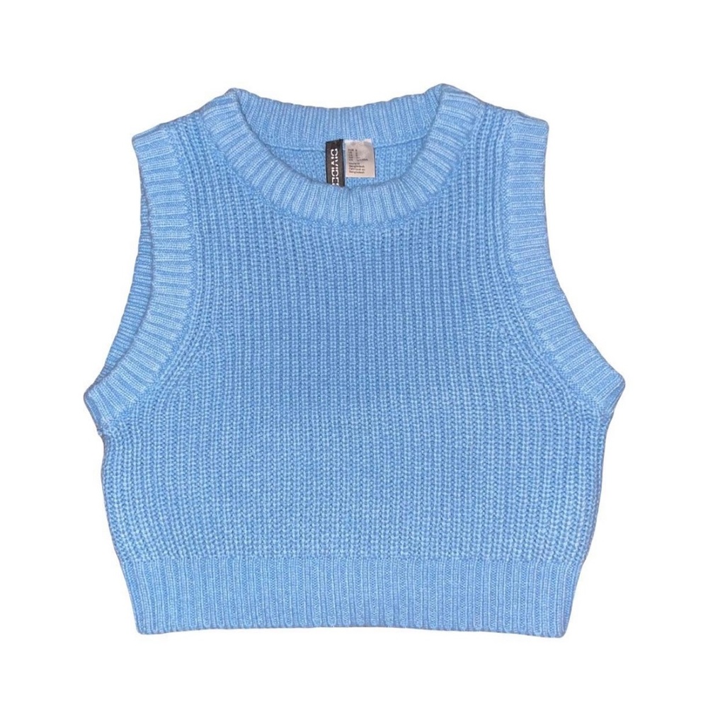 H&M blue sweater vest